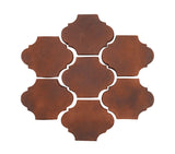 Arabesque Mini San Felipe Cement Tile Red flash