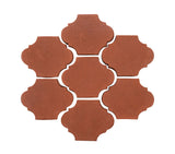 Arabesque Mini San Felipe Cement Tile Mission Red