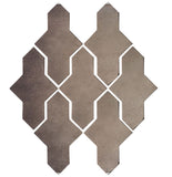 Arabesque Castille Cement Tile - Antique Gray