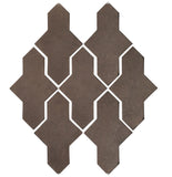Arabesque Castille Cement Tile - Brown