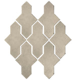 Arabesque Castille Cement Tile - Early Gray