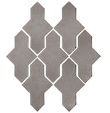 Arabesque Castille Cement Tile - Sidewalk Gray