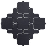 Avente Clay Arabesque Tangier Black Diamond Tile