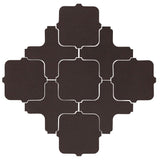 Avente Clay Arabesque Tangier Charcoal Matte Tile