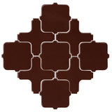 Avente Clay Arabesque Tangier Dark Roast Tile