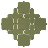 Avente Clay Arabesque Tangier Spanish Moss Tile