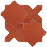 Avente Mission Arabesque Aragon TerraCotta Encaustic Cement Tile