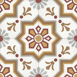 Mission Delicado 02 Encaustic Cement Tile Quarter Design