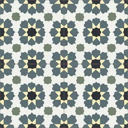 Mission Zuhur 01 Encaustic Cement Tile Quarter Design