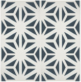 Classic Tunis B 8" x 8" Cement Tile Quarter Design