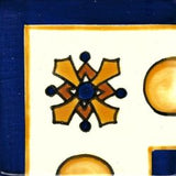 Barcelona La Merced Corner 3"x3" Hand Painted Spanish Tile