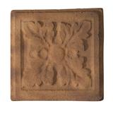 Catalan Rustic Relief Deco Tile  4"x4" - Tuscan Mustard