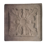 Catalan Rustic Relief Deco Tile  4"x4" - Antique Gray