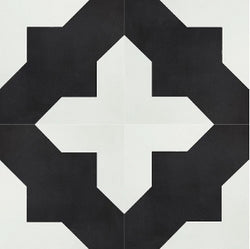 Classic Badajoz B 8" x 8" Encaustic Cement Tile