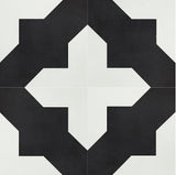 Classic Badajoz B 8" x 8" Encaustic Cement Tile