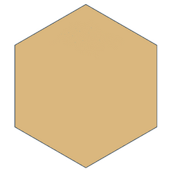 Classic Butterscotch 8" x 9" Hexagon Encaustic Cement Tile