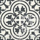 Classic Cluny C 8" x 8" Cement Tile Quarter Design