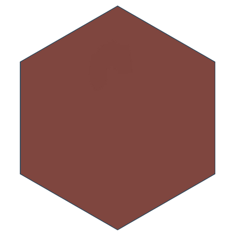 Classic Cordoba 8" x 9" Hexagon Encaustic Cement Tile
