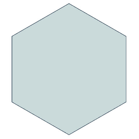 Classic Dawn 8" x 9" Hexagon Encaustic Cement Tile