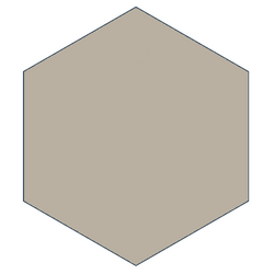 Classic Gray 8" x 9" Hexagon Encaustic Cement Tile