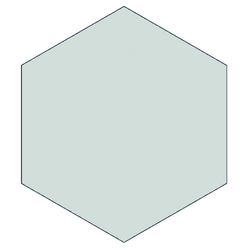 Classic Mist 8" x 9" Hexagon Encaustic Cement Tile