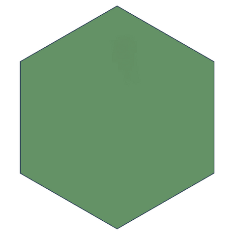 Classic Pine 8" x 9" Hexagon Encaustic Cement Tile