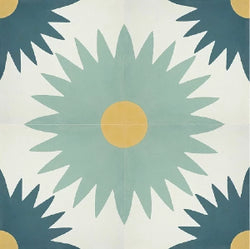 Classic Suzani A Quarter Design Cement Tile