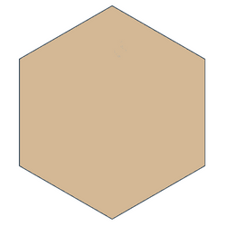 Classic Taupe 8" x 9" Hexagon Encaustic Cement Tile