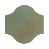 Clay Arabesque 11"x11" Pata Grande Tile - Chrome