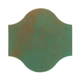Clay Arabesque 11"x11" Pata Grande Tile - Copper