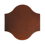 Clay Arabesque 11"x11" Pata Grande Tile - Leather