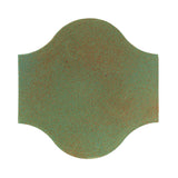 Clay Arabesque 11"x11" Pata Grande Tile - Light Copper