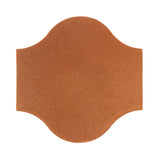 Clay Arabesque 11"x11" Pata Grande Tile - Red Iron