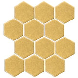 Clay Arabesque 4" Hexagon Glazed Ceramic Tile - Lemon Scent