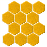 Clay Arabesque 4" Hexagon Glazed Ceramic Tile - Sunny Side Up