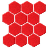 Clay Arabesque 4" Hexagon Glazed Ceramic Tile - Tomato
