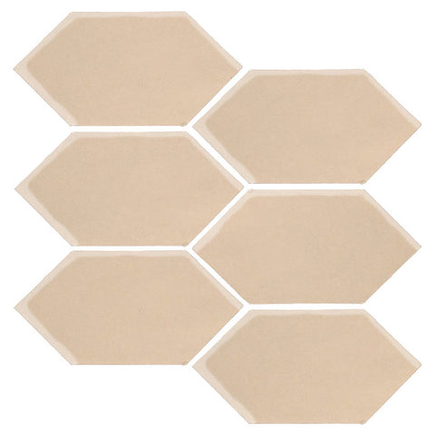 Clay Arabesque 4" x 8" Picket - Almond