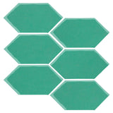 Clay Arabesque 4" x 8" Picket - Aqua Green