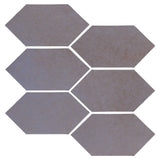 Clay Arabesque 4" x 8" Picket - Black & Blue