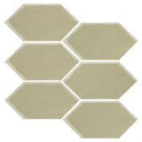 Clay Arabesque 4" x 8" Picket - Celadon