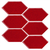 Clay Arabesque 4" x 8" Picket - Cherry Red