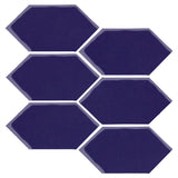Clay Arabesque 4" x 8" Picket - Cobalt