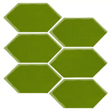 Clay Arabesque 4" x 8" Picket - Evergreen