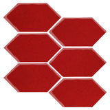 Clay Arabesque 4" x 8" Picket - Fire Engine Red