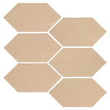 Clay Arabesque 4" x 8" Picket - Matte Linen