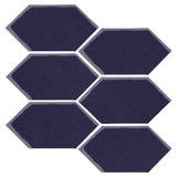 Clay Arabesque 4" x 8" Picket - Midnight blue