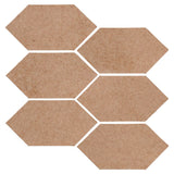 Clay Arabesque 4" x 8" Picket - Mushroom Matte