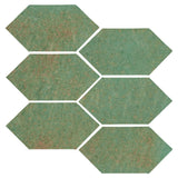 Clay Arabesque 4" x 8" Picket - Patina Matte