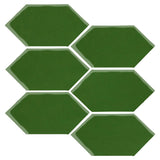 Clay Arabesque 4" x 8" Picket - Pine Green