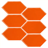 Clay Arabesque 4" x 8" Picket - Pumpkin
